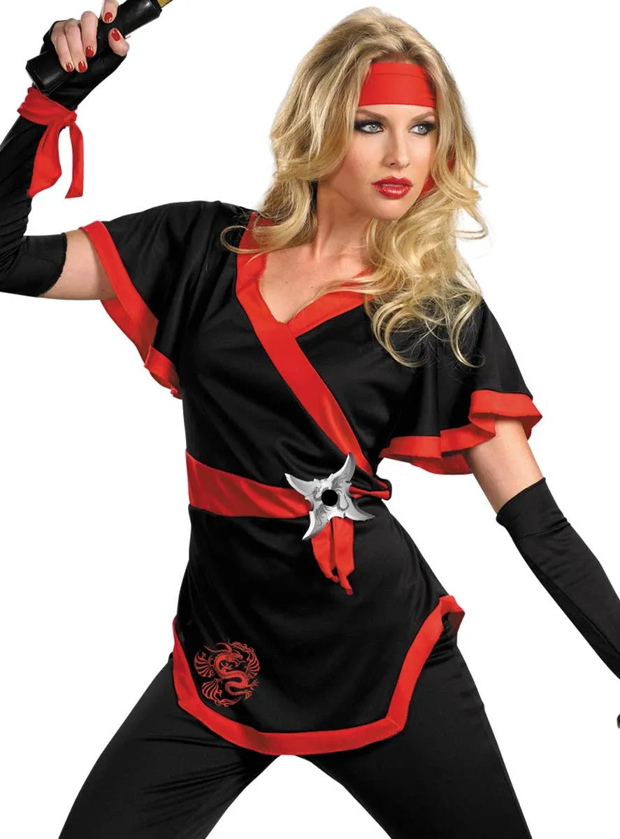 Dragon Ninja Womens Fancy Dress Costume