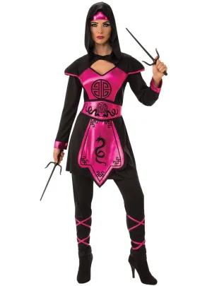 Dragon Pink Ninja Warrior Womens Costume