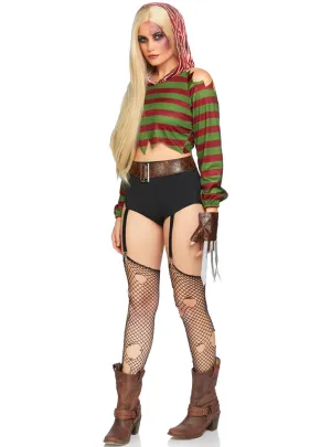 Dream Killer Womens Sexy Freddy Halloween Costume