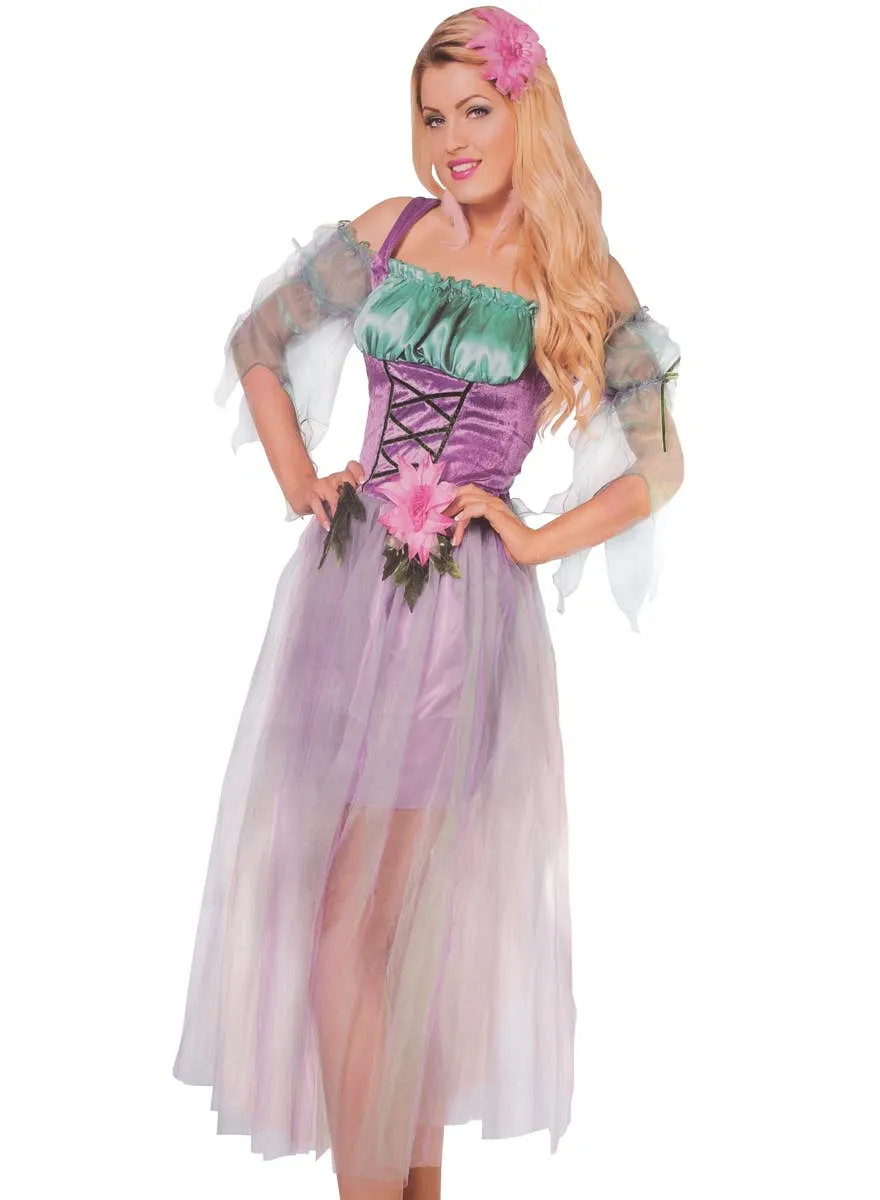 Dreamy Garden Fairy Womens Fancy Dress Costume