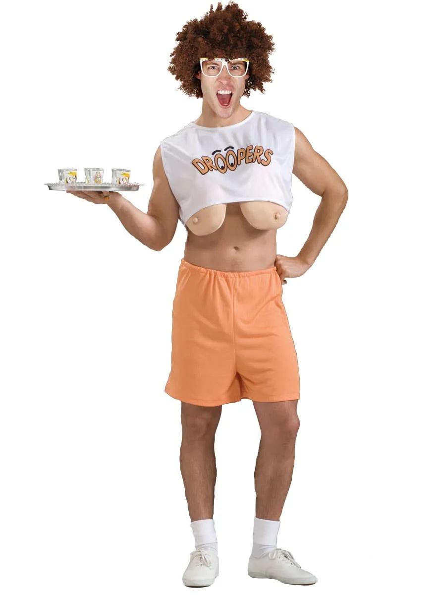 Droopers Mens Funny Hooters Inspired Costume