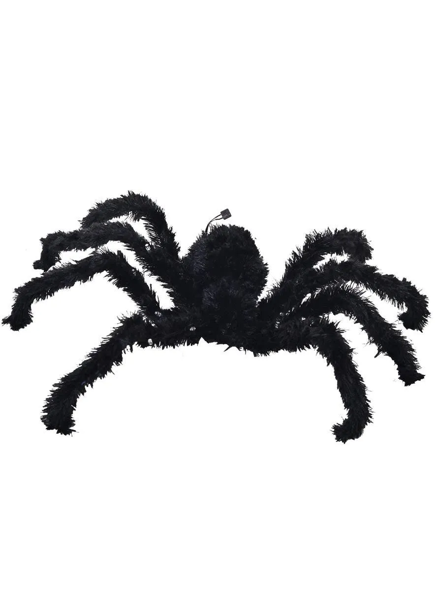Dropping Black Animated Spider Halloween Decoration