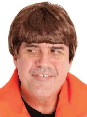 Dumb And Dumber Mens Short Brown Costume Wig