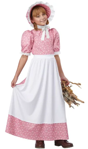 Early American Girls Colonial Fancy Dress Costume