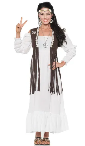 Earth Child Womens 1970s Hippie Costume