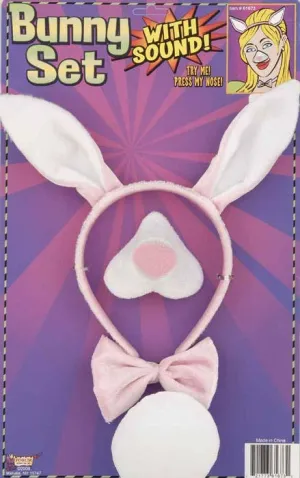 Easter Bunny Accessory Set with Sound