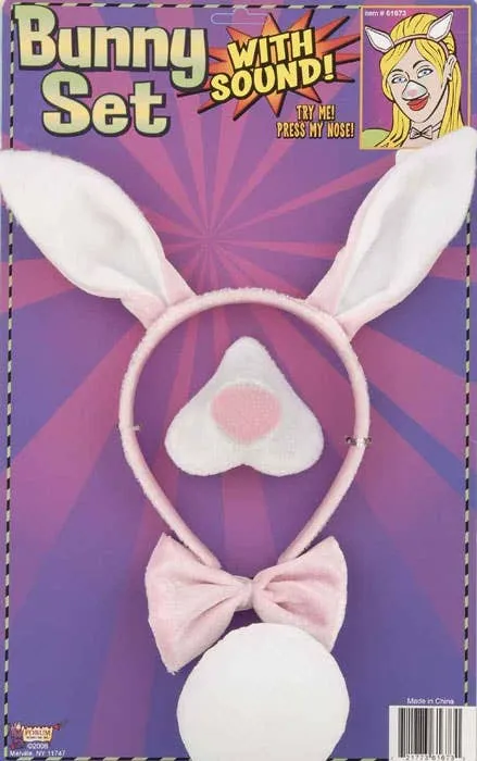 Easter Bunny Accessory Set with Sound