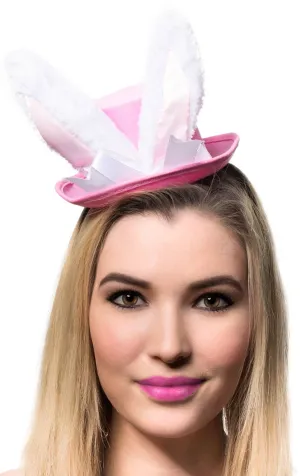 Easter Bunny Cute Pink Mini Top Hat