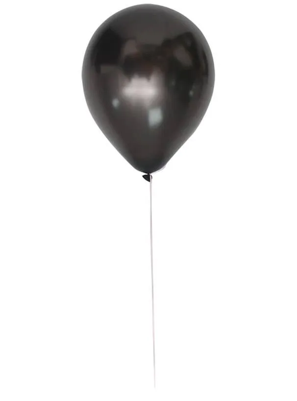 Ebony Black 25 Pack 30cm Latex Balloons