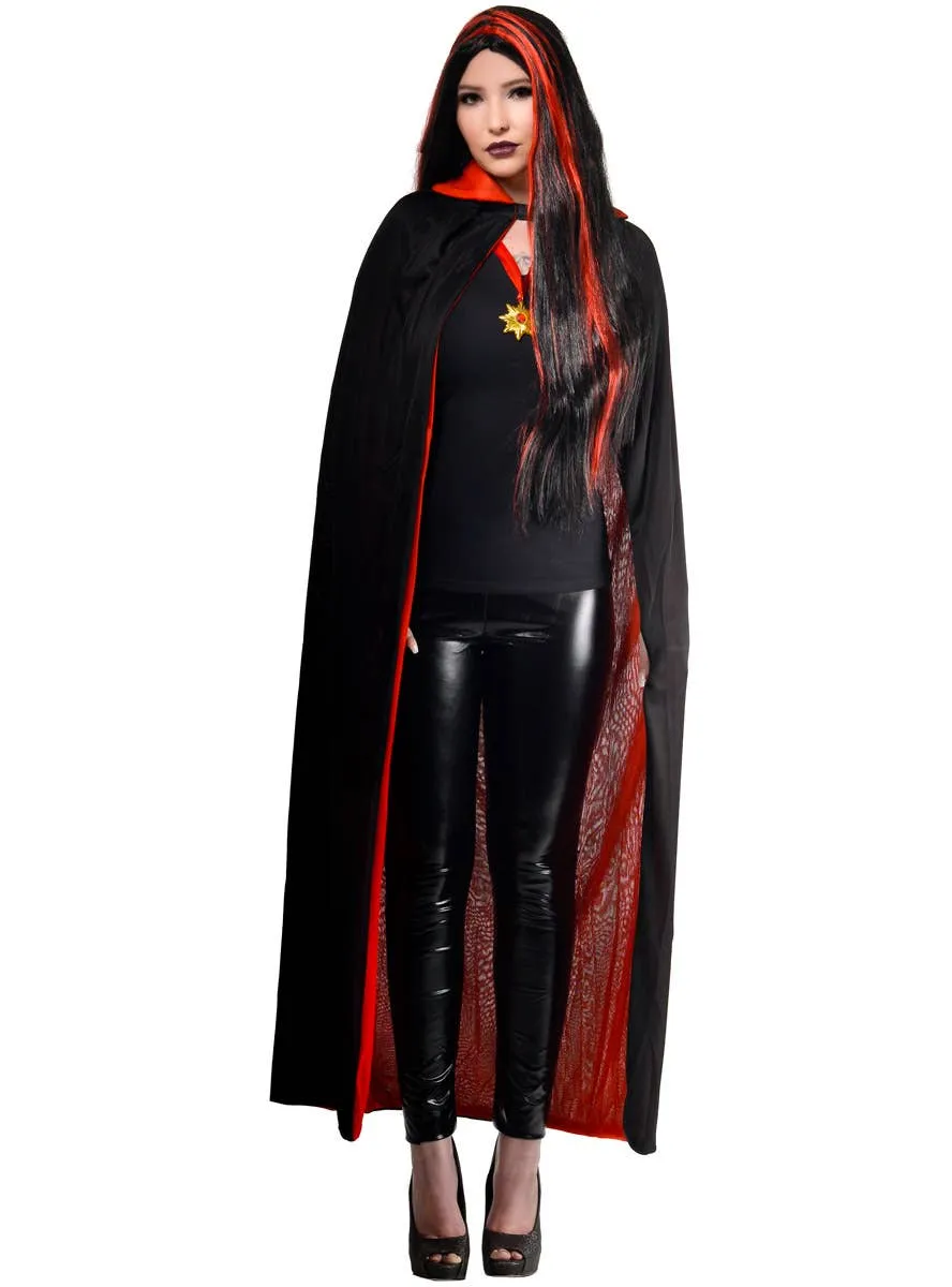 Economy Black and Red Vampire Halloween Cape