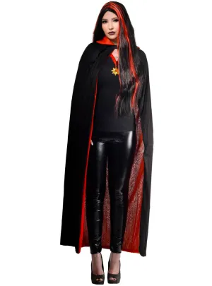 Economy Black and Red Vampire Halloween Cape