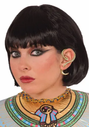 Egyptian Cleopatra Gold Snake Wrap Earring
