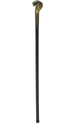 Egyptian Pharaoh Gold Cobra Snake Staff Accessory