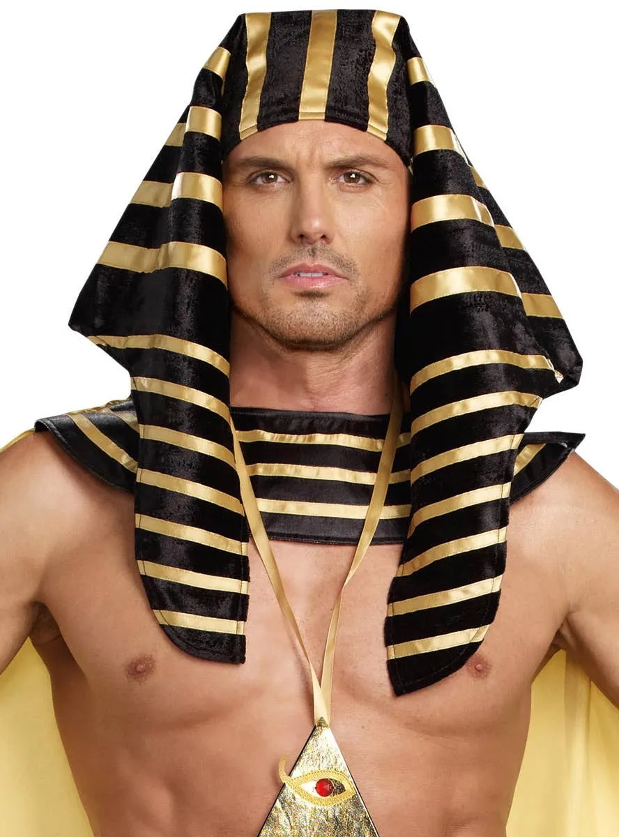 Egyptian Pharaoh Mens Headdress Costume Accessory