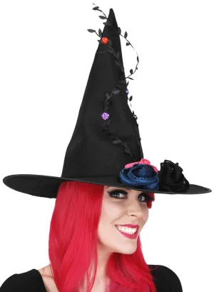 Elegant Black Vintage Witch Costume Hat