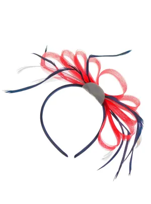 Elegant Red, White and Blue Australia Day Fascinator on Headband