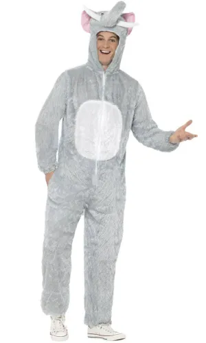 Elephant Mens Onesie Fancy Dress Costume