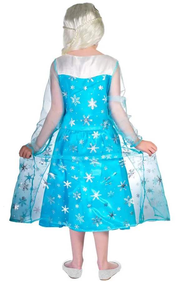 Elsa Girls Frozen Fancy Dress Costume
