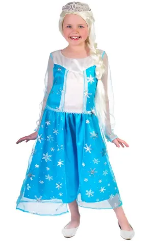 Elsa Girls Frozen Fancy Dress Costume