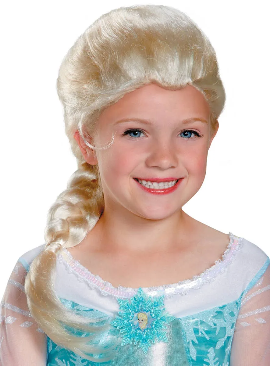 Elsa Girls Officially Licensed Frozen Blonde Costume Wig
