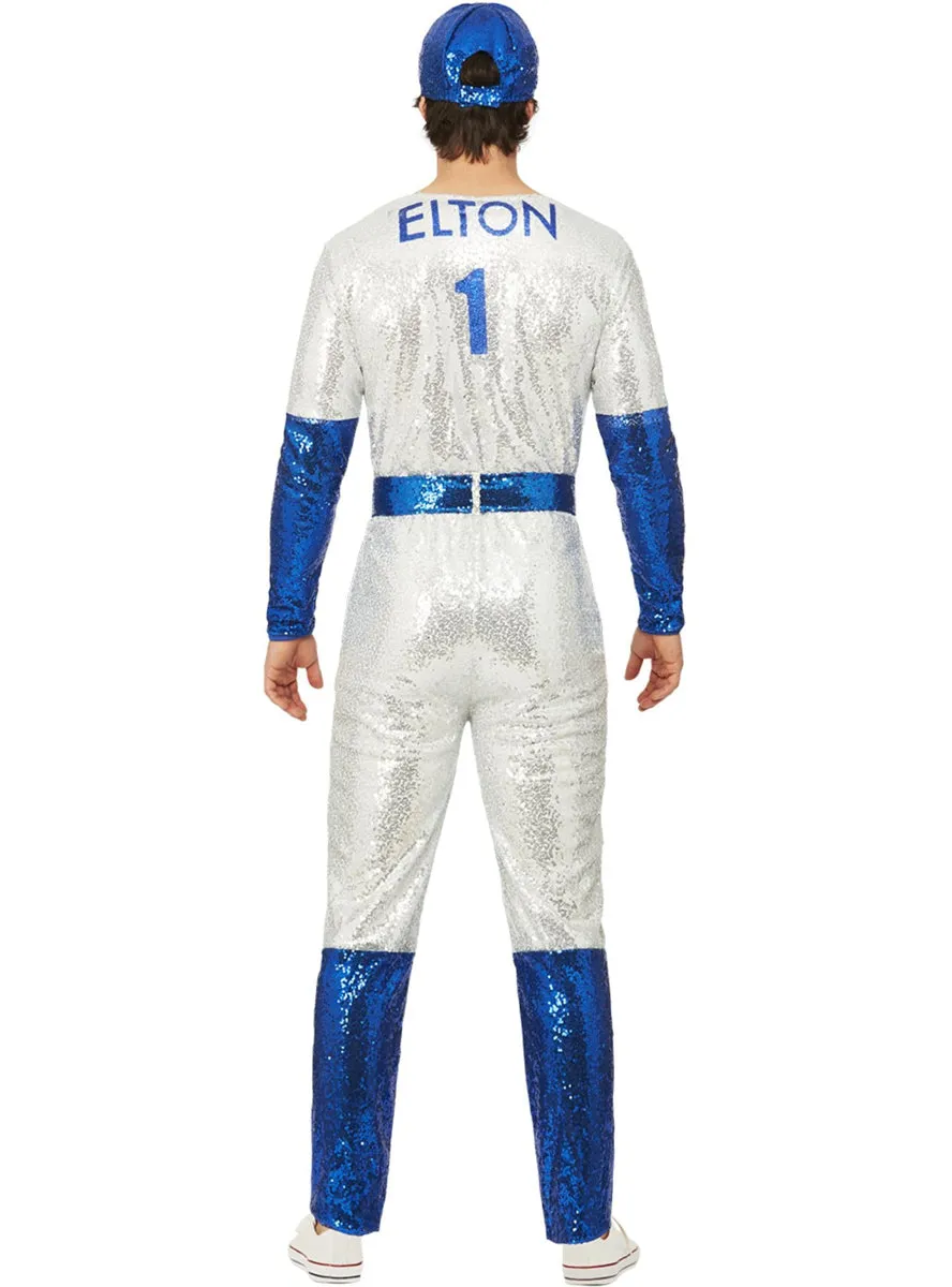 Elton John Deluxe Sequined Mens Baseball Costume