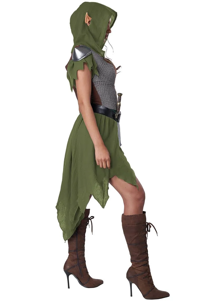 Elven Archer Womens Medieval Hunter Costume