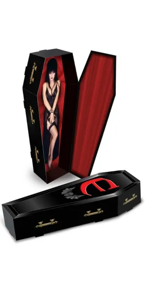 Elvira 3D Coffin Centrepiece Halloween Decoration
