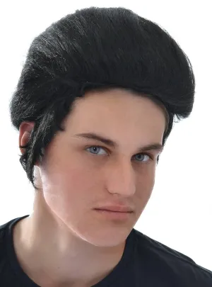 Elvis Presley 1950s Black Pompadour Costume Wig