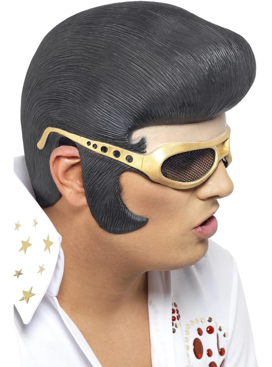 Elvis Presley Black Latex Headpiece