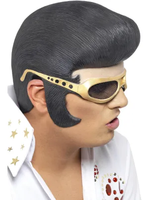 Elvis Presley Black Latex Headpiece