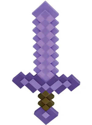 Enchanted Purple Minecraft Sword Costume Weapon