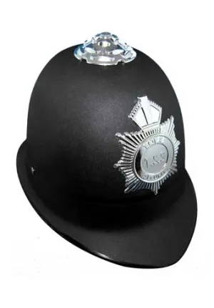English Black Bobby Police Helmet