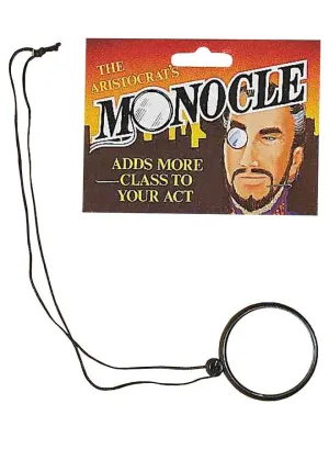 English Gentleman Novelty Costume Monocle