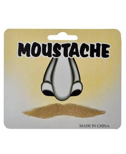 English Gentleman's Blonde Moustache Costume Accessory