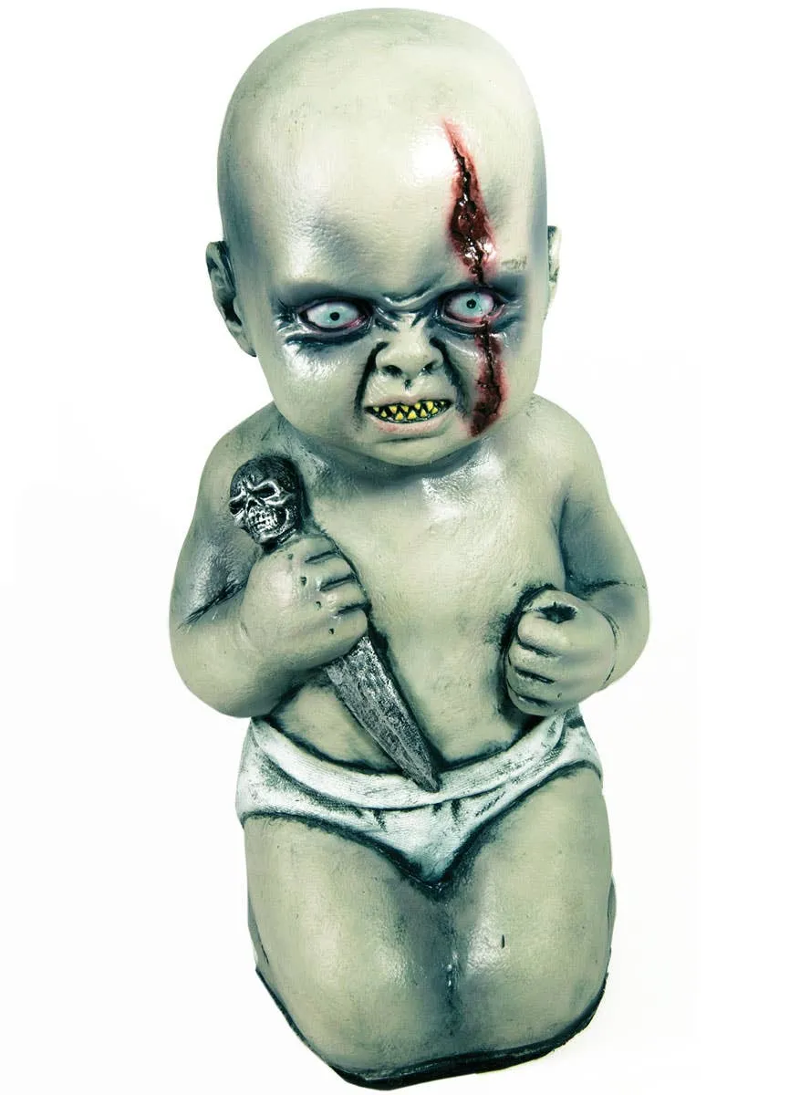 Evil Baby With Knife Halloween Decoration