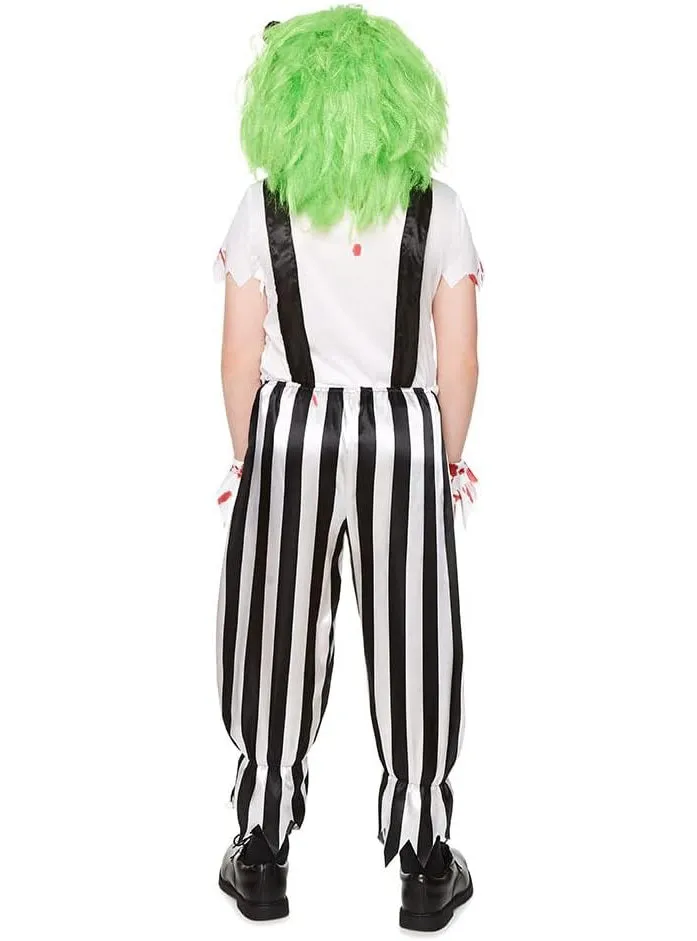Evil Blood Splattered Clown Boys Halloween Costume