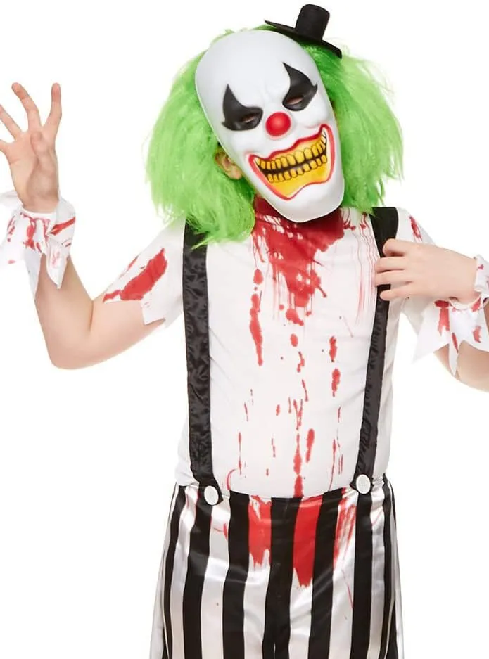 Evil Blood Splattered Clown Boys Halloween Costume