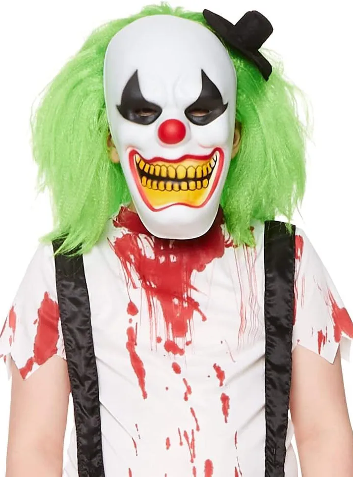 Evil Blood Splattered Clown Boys Halloween Costume