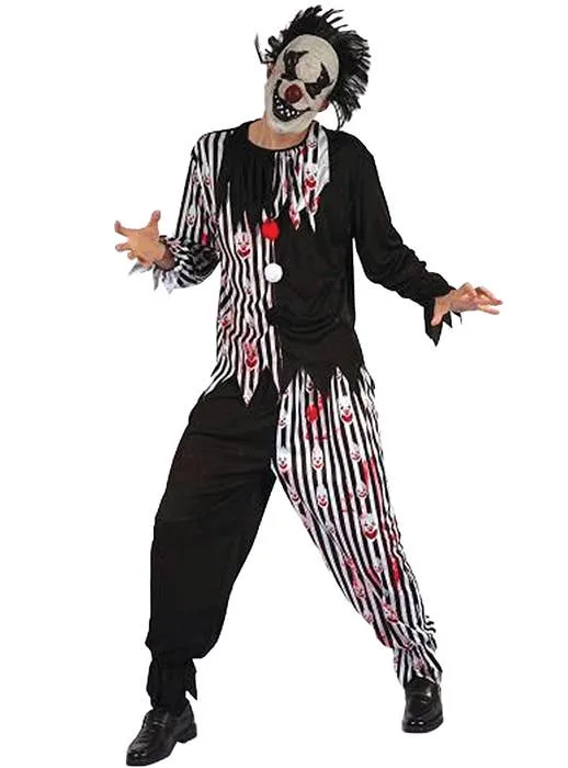 Evil Bloody Clown Mens Halloween Costume