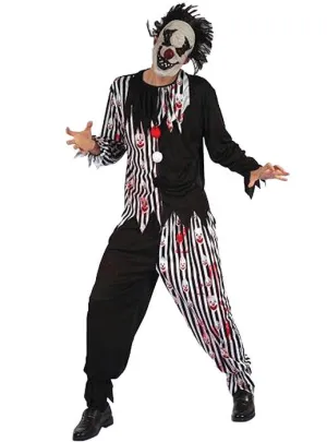Evil Bloody Clown Mens Halloween Costume