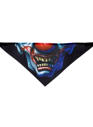Evil Clown Face Halloween Costume Bandanna