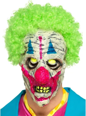 Evil Clown UV Black Light Reactive Halloween Mask