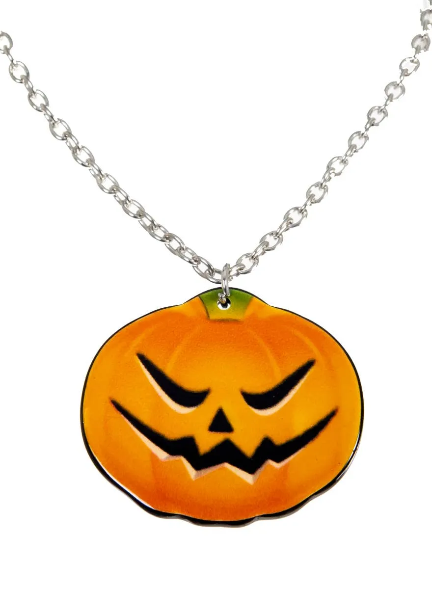 Evil Jack o Lantern Halloween Costume Necklace