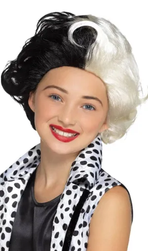 Evil Madame Girls Costume Wig