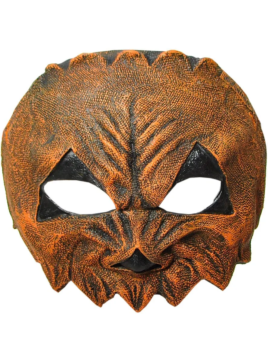 Evil Pumpkin Half Face Latex Halloween Mask