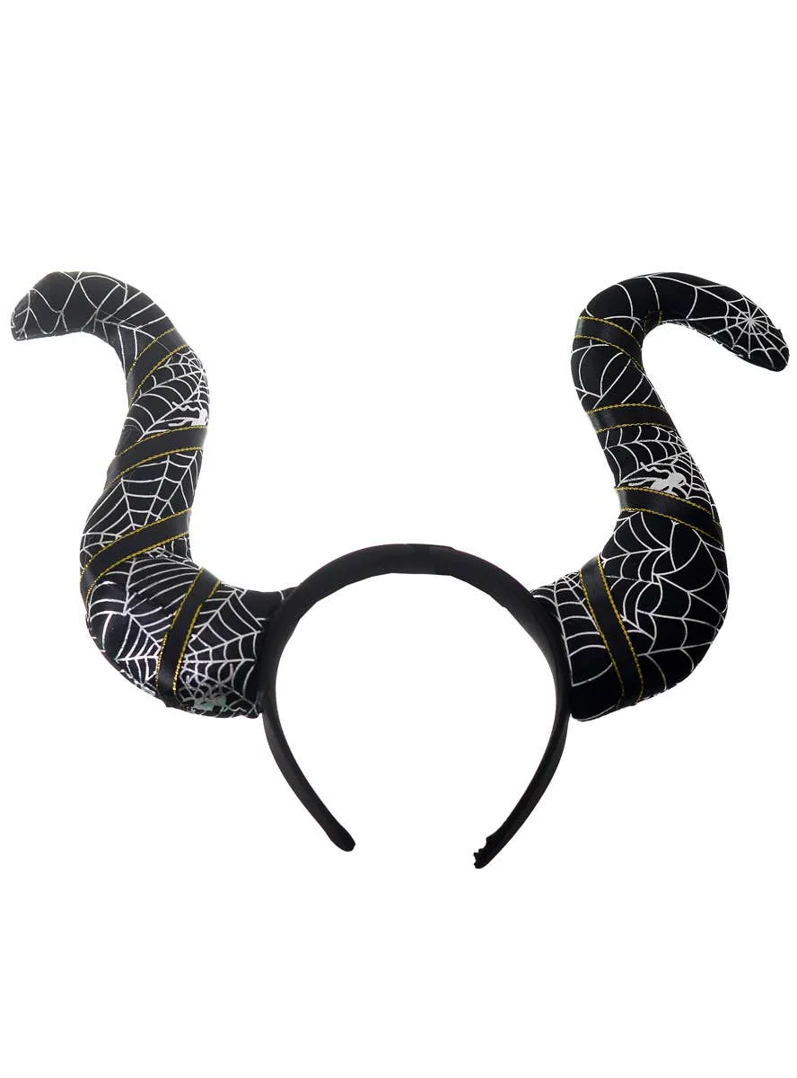 Evil Queen Mal Black and Silver Horns Costume Headband