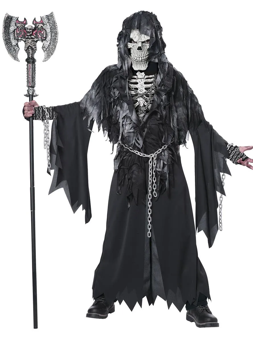 Evil Unchained Boys Grim Reaper Halloween Costume
