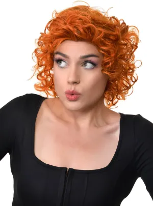 Extra Curly Ginger Annie Style Womens Costume Wig