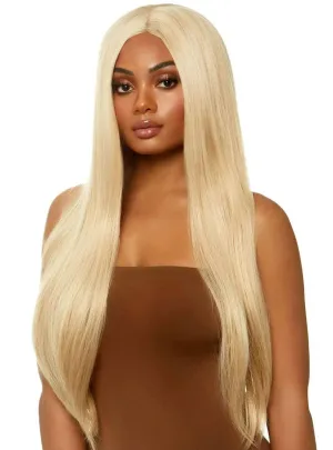 Extra Long Light Blonde Womens Straight Costume Wig