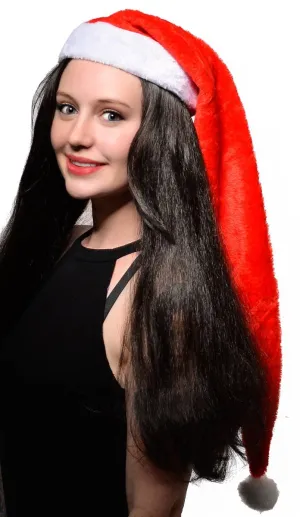 Extra Long Plush Christmas Santa Claus Costume Hat
